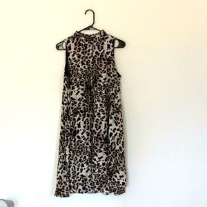 Cheetah print tank top style dress